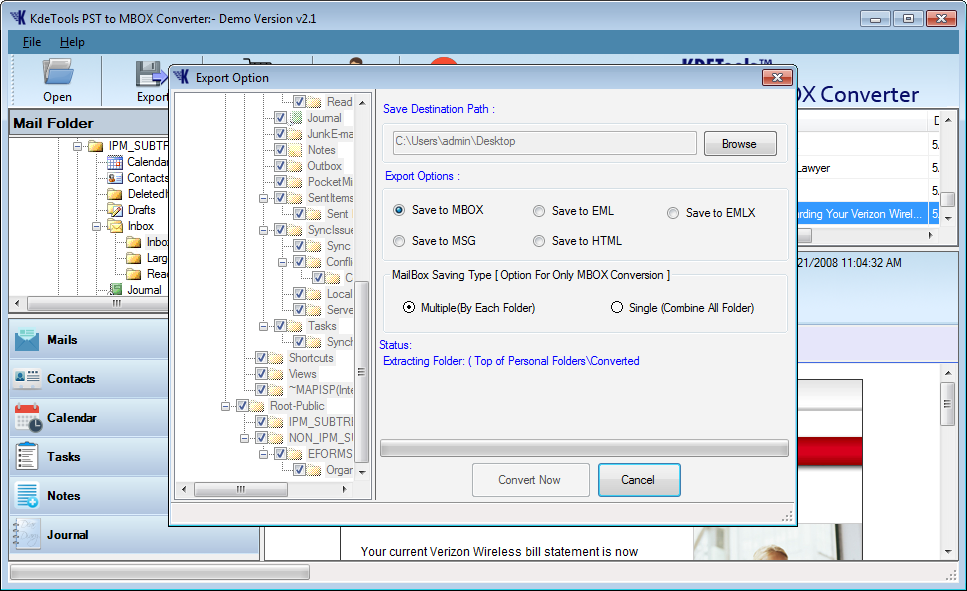 PST To MBOX Converter Step 4